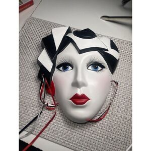 CERAMIC‎ PAINTED MASQUERADE MASK CARNIVAL MASK WALL DECORATIVE